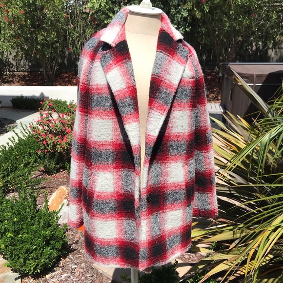 Madewell Jackets & Blazers - Madewell Plaid Winter Coat